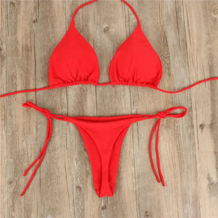 Brazilian Push-Up Thong Bikini Set Women