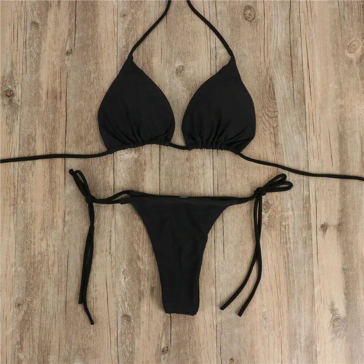 Brazilian Push-Up Thong Bikini Set Women