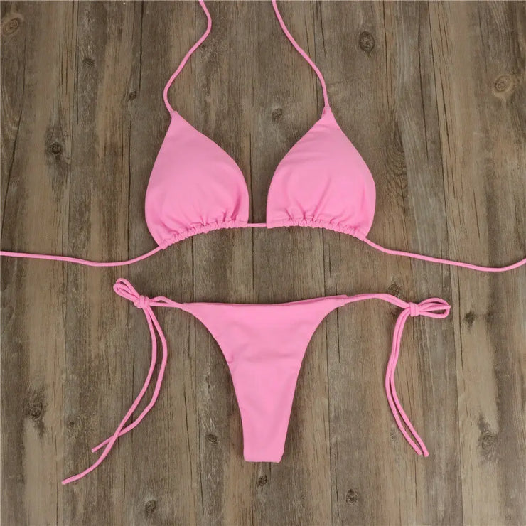 Brazilian Push-Up Thong Bikini Set Women