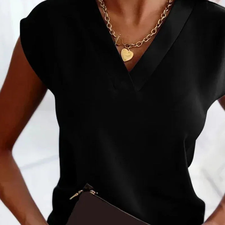 ZANZEA Elegant Puff Sleeve Crinkled Blouse