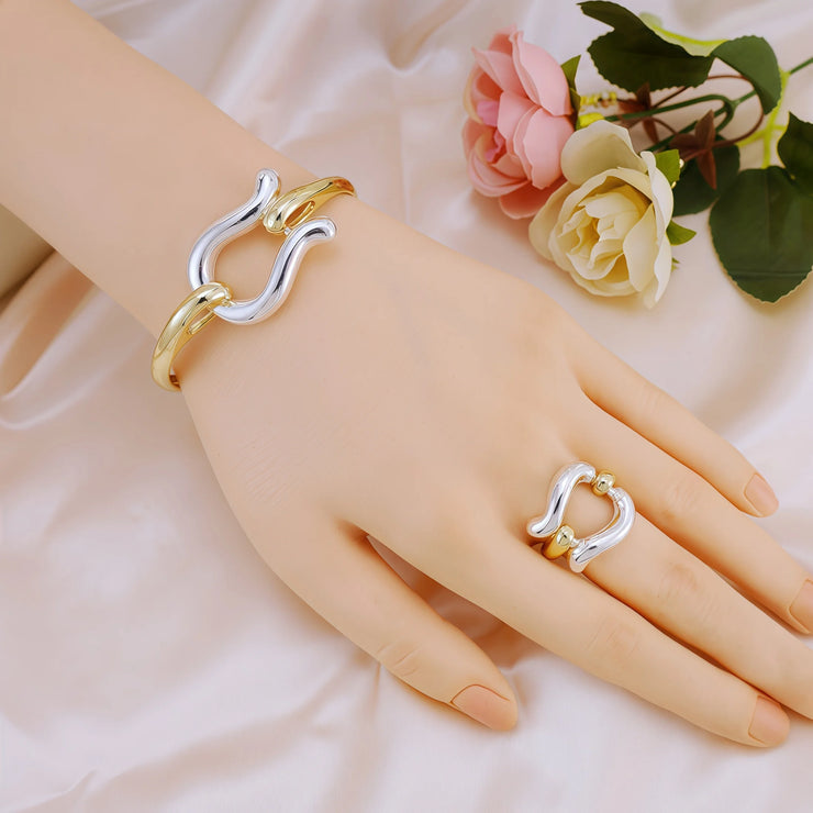 Gold Fashion Jewelry Set for Women Wedding Party