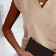 ZANZEA Elegant Puff Sleeve Crinkled Blouse