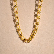 Chunky Gold Lock Chain Necklace for Women