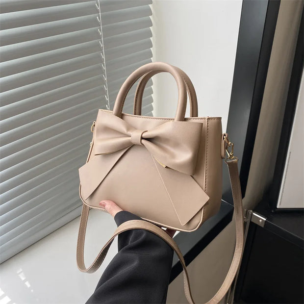 Retro Bow Small Square Shoulder Bag Women