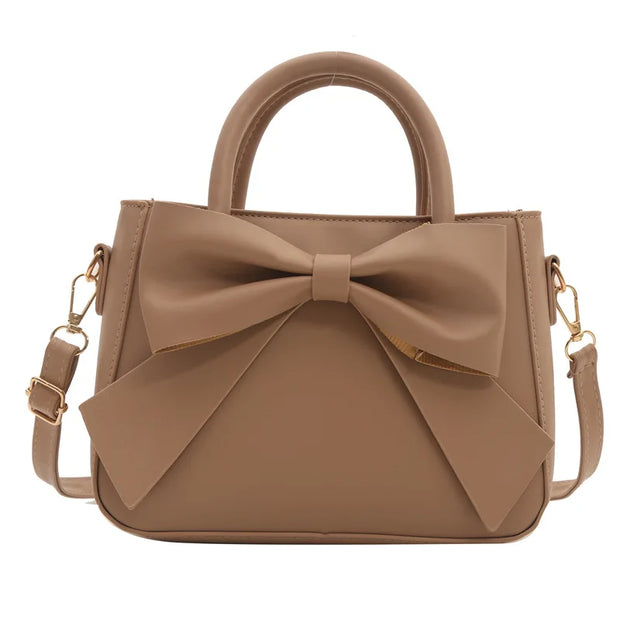Retro Bow Small Square Shoulder Bag Women