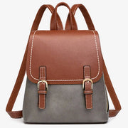 Solid Color Patchwork Fashion Backpack Women