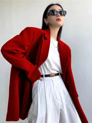 Vintage Loose Long Sleeve Blazer for Women