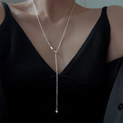 925 Silver Wavy Heart Pendant Adjustable Chain