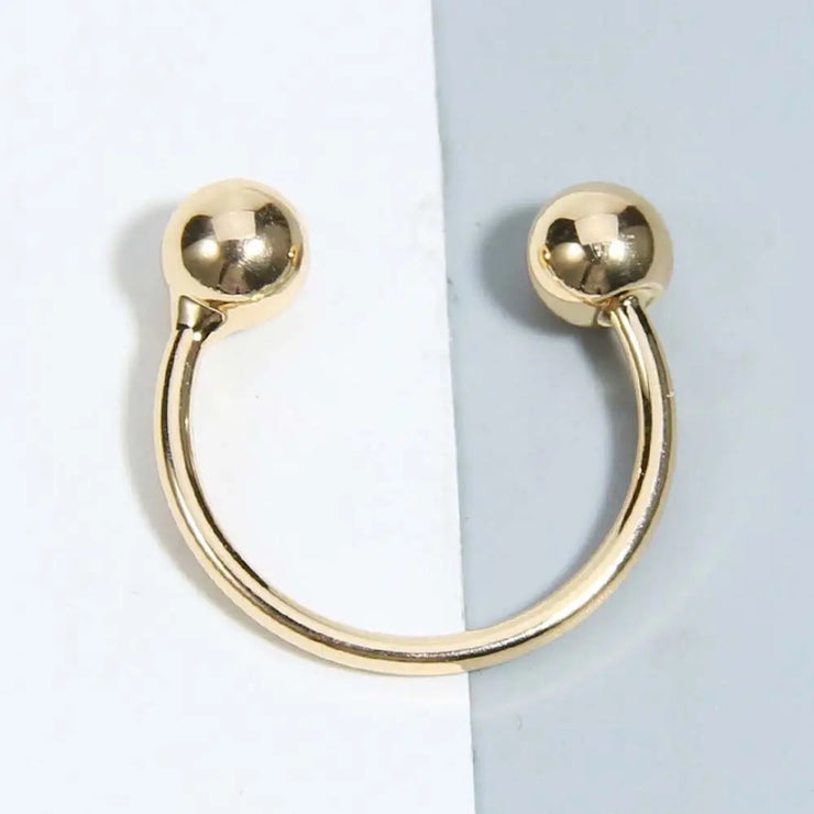Minimalist Adjustable Double Ball Unisex Ring