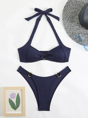 2025 Sexy Halter Bikini Two-Piece for Women