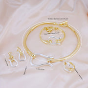 Gold Fashion Jewelry Set for Women Wedding Party