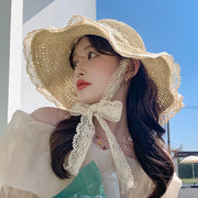 Wide Brim Summer Straw Sun Hat for Women