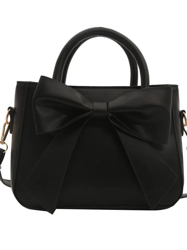 Retro Bow Small Square Shoulder Bag Women