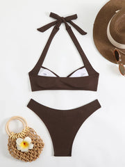 2025 Sexy Halter Bikini Two-Piece for Women