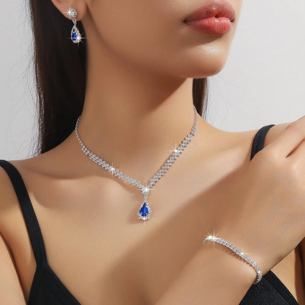 Luxury Bridal Jewelry Set for Women 3-Piece