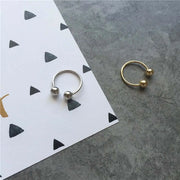 Minimalist Adjustable Double Ball Unisex Ring