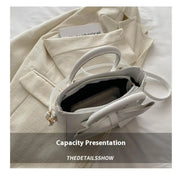 Retro Bow Small Square Shoulder Bag Women