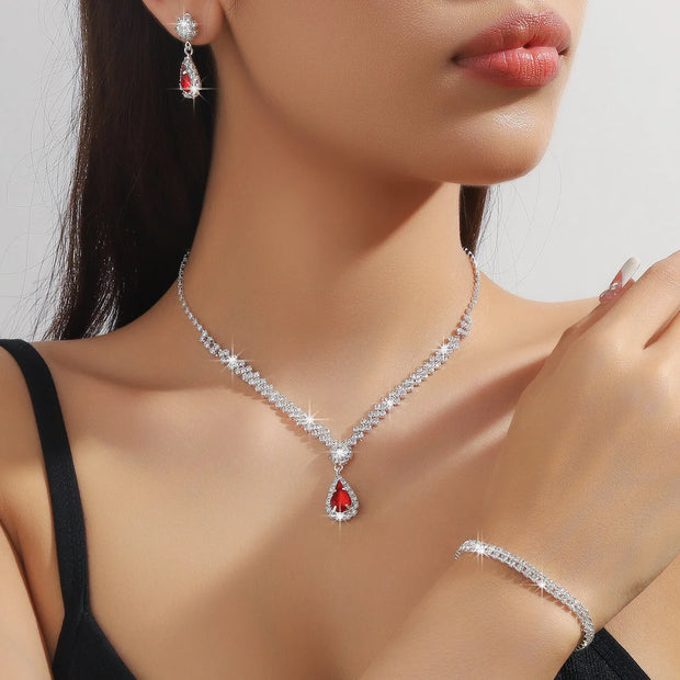 Luxury Bridal Jewelry Set for Women 3-Piece