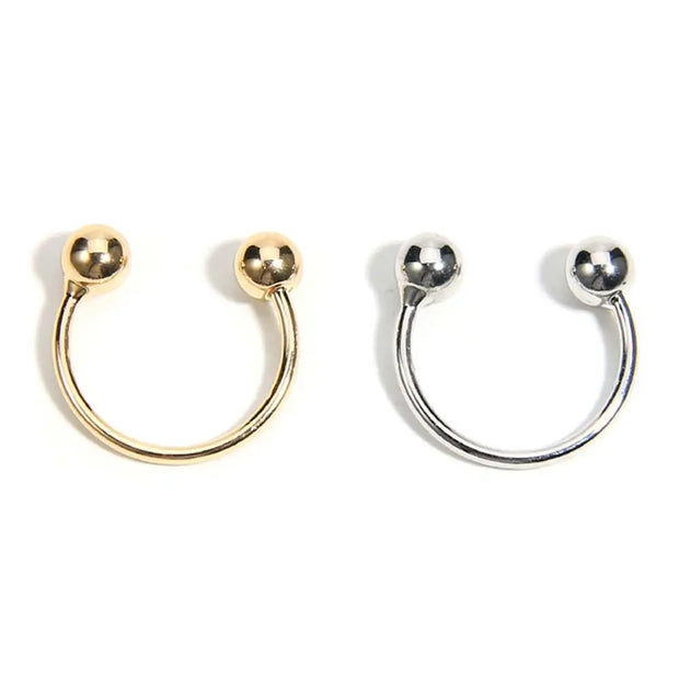 Minimalist Adjustable Double Ball Unisex Ring