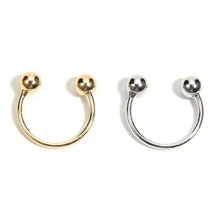 Minimalist Adjustable Double Ball Unisex Ring
